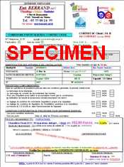 Spécimen contrat entretien fioul