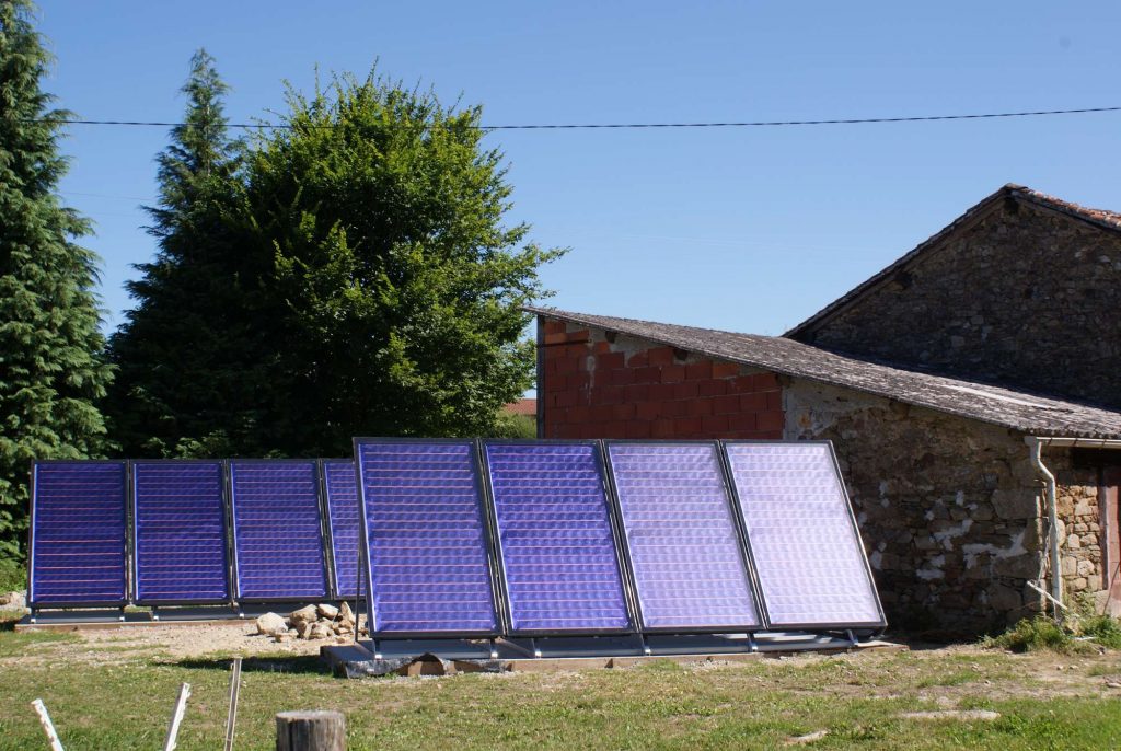 16 m² de panneaux solaires pour chauffage solaire SSC