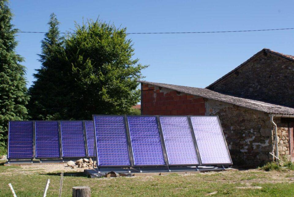 16 m² de panneaux solaires pour chauffage solaire SSC