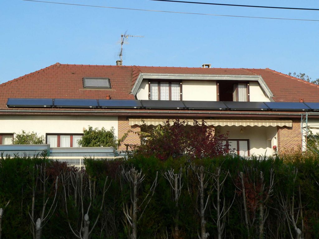 Capteurs solaires en version horizontale en SSC
