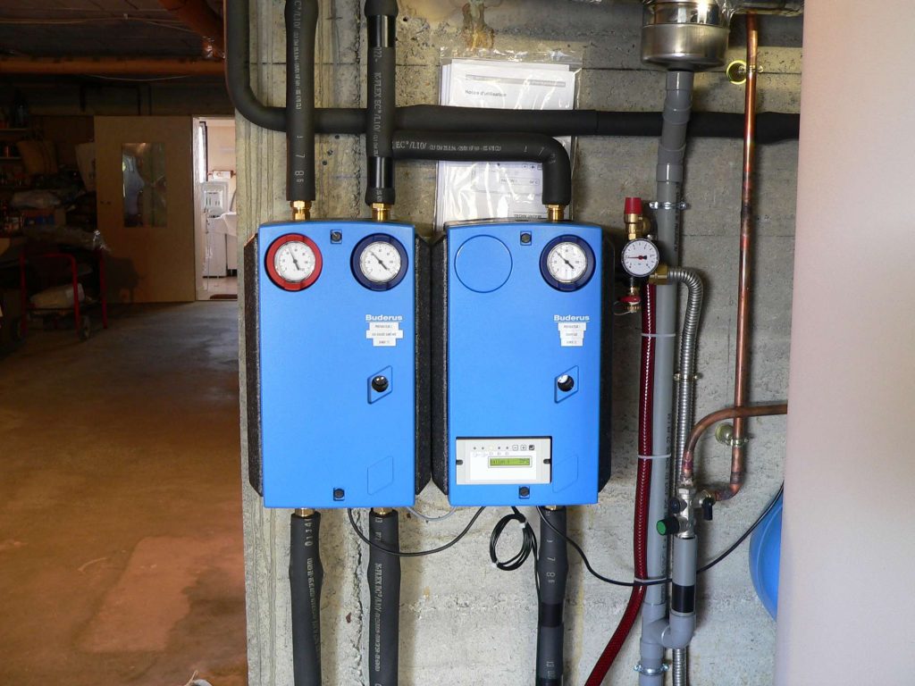 Coffret régulation vers chauffage et eau chaude sanitaire