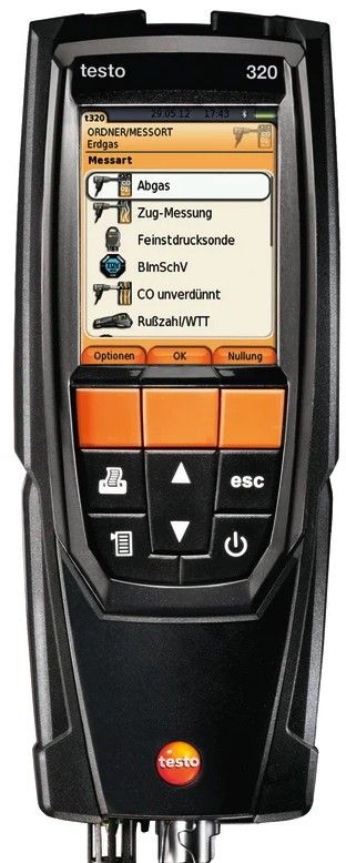 Appareil de mesures pour tests de combustion Testo 320